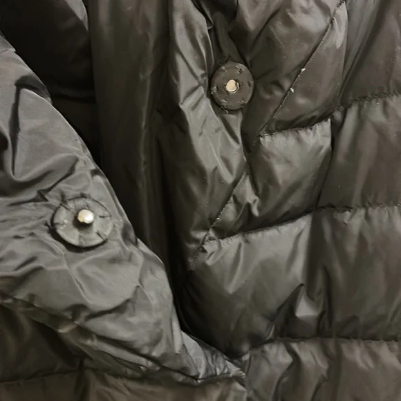 🔥🔥🔥ADD Black Puffer Hooded Down Jacket Coat Size 2 - Picture 9 of 13